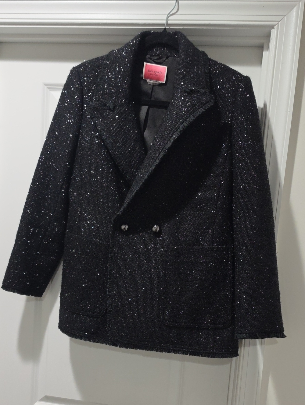 ♠️ Kate Spade Tinsel Tweed Double-Breasted  Blazer